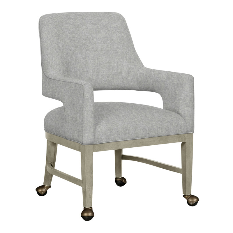 Josie Grande Upholstered Arm Chair, Polyester 9953 Loden, Almond Buff