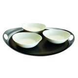 Tendence Tray with Fretworked Handles 15.75" - 1 Piece - Ice