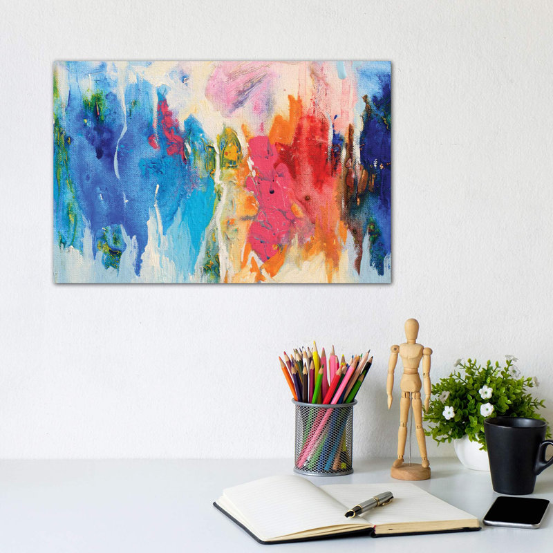 Composition XIV by Radiana Christova - Painting, 101.6 cm H x 66.04 cm W x 3.175 cm D