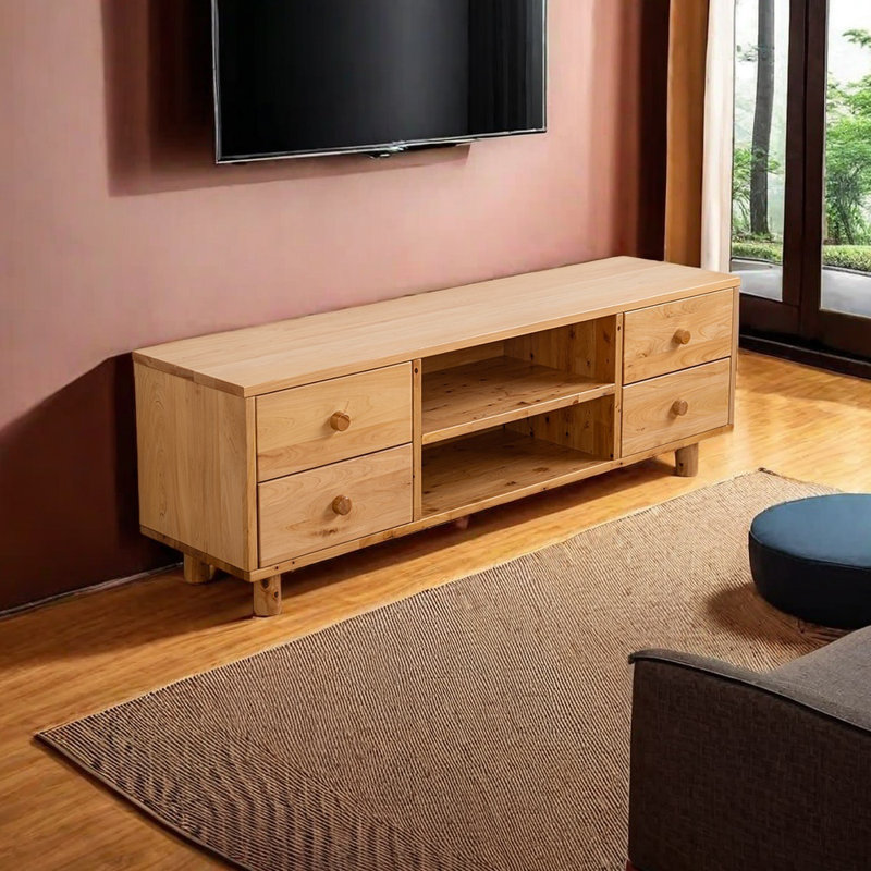 Chinese simple solid wood TV cabinet
