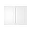 Armoire murale standard HOMEIBRO Cozy Design, 91,4 cm (L) x 61 cm (P) x 38,1 cm (H), en contreplaqué blanc Shaker, prête à assembler-915386474-915285827