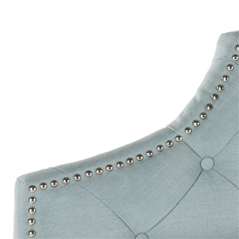 Danile Upholstered Headboard, Queen, Sky Blue