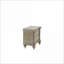 Table de chevet 2 tiroirs Luxury Classic - Finition argent antique / champagne