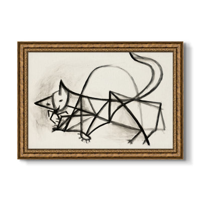 Study of a Cat (Étude de chat), 1946-Pablo Picasso-Custom Framed Canvas
