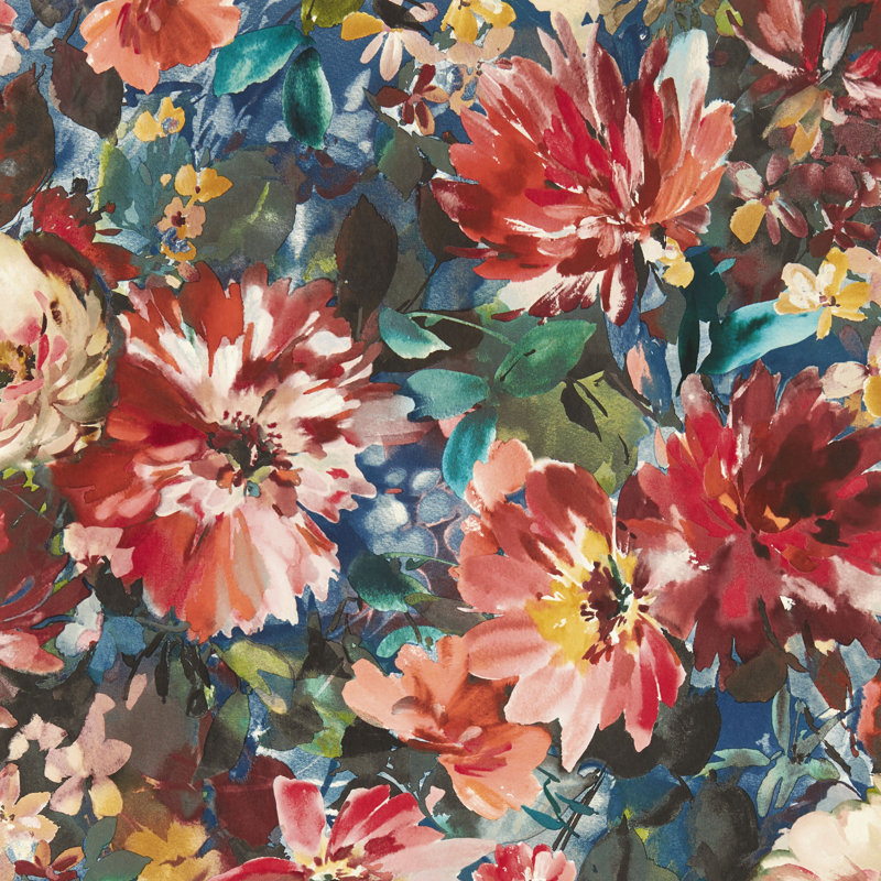 Tahiti Exotica 2 10.05m x 52cm Low Gloss Wallpaper Roll, Midnight