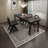 Black Rectangular Solid Wood Dining Table-776730590