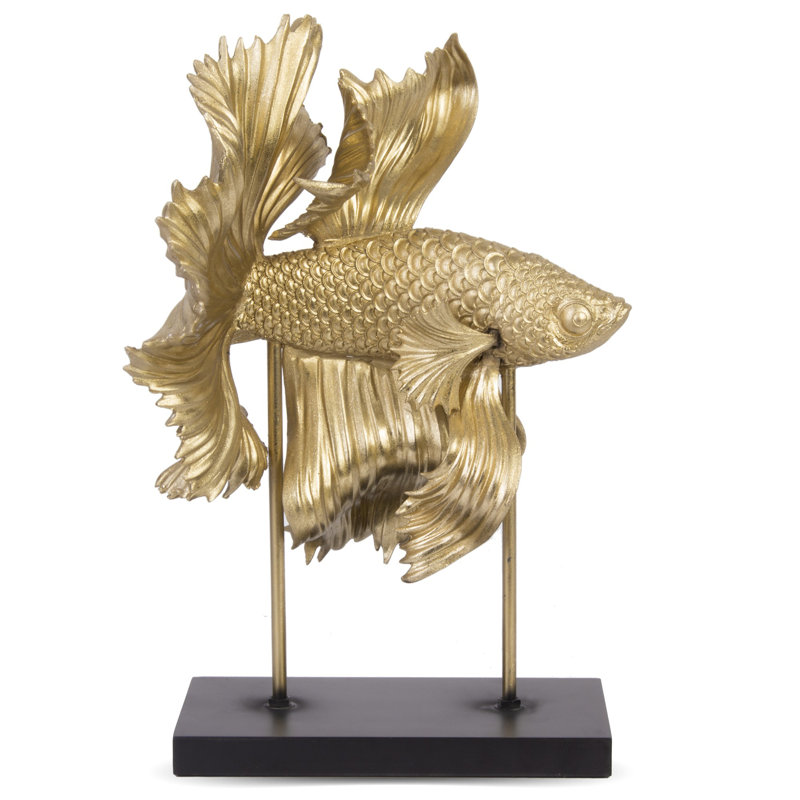 Wilmore Animals Figurines & Sculptures, Gold, 45.5cm H x 28cm W x 28cm D