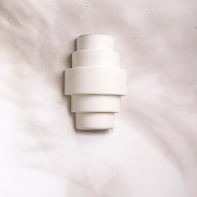 Lampe murale d'extérieur en céramique Hisae, ampoule DEL incluse