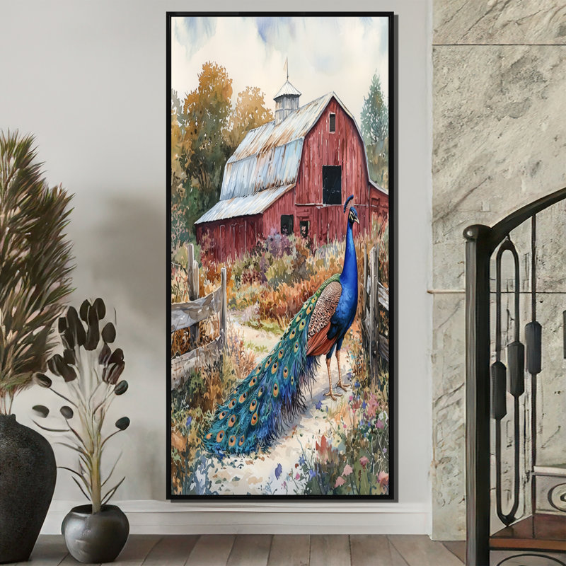 Ingleside - Animals Canvas Art Print, H 60 po x l 28 po, Noir, Reproduction encadrée sans passe-partout