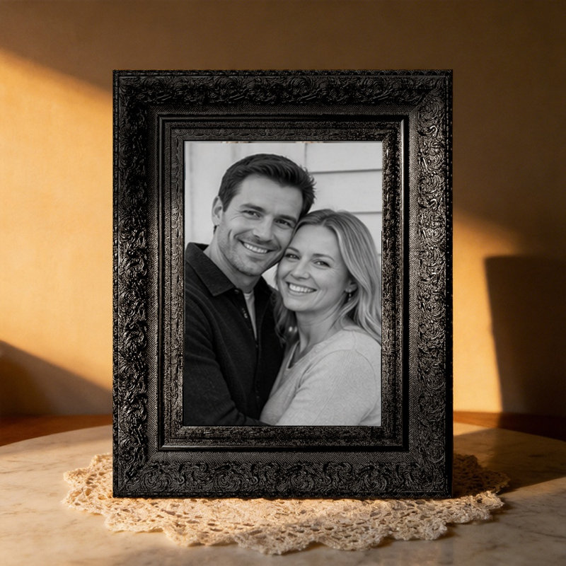 Cadre photo mural noir 1pc pour photos de tablettes 11 po x 14 po, Noir, 1, L 11 po x H 14 po