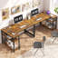 Bureau d'ordinateur en bois manufacturé en L Ciupan avec prise de courant-974792818-974792819