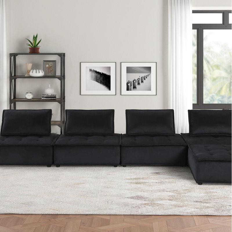 Canapé modulaire 5 pièces Velvet