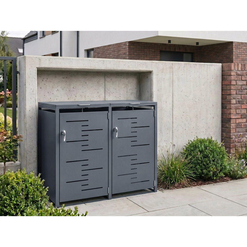 PERISSA Steel Double Bin Store
