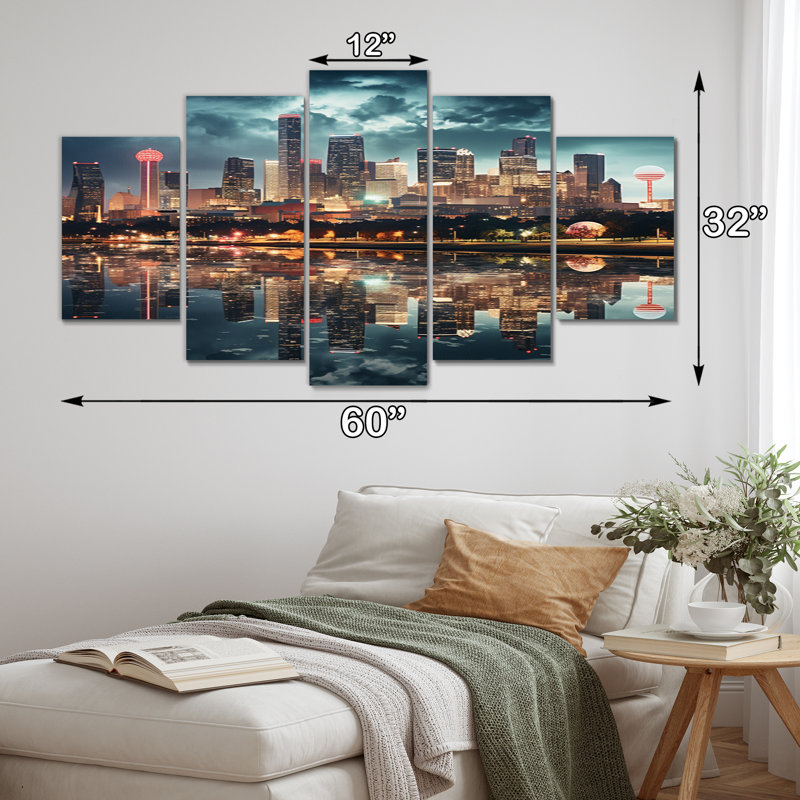 «Dallas Beautiful Cityscape Spot I», 5 pièces