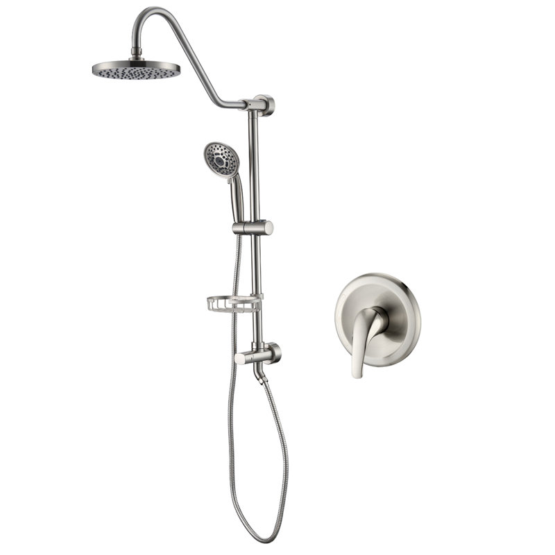 All-In-One Kit with Rough in-Valve, Brushed Nickel