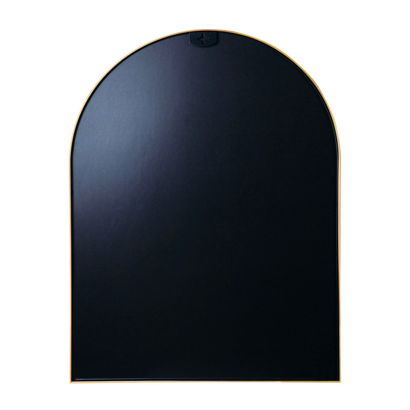 Miroir de salle de bain Arch, miroirs muraux avec cadre en métal , 36 po x 24 po, Or