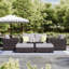 Cariah Wicker Fully Assembled 6 - Person Seating Group with Cushions