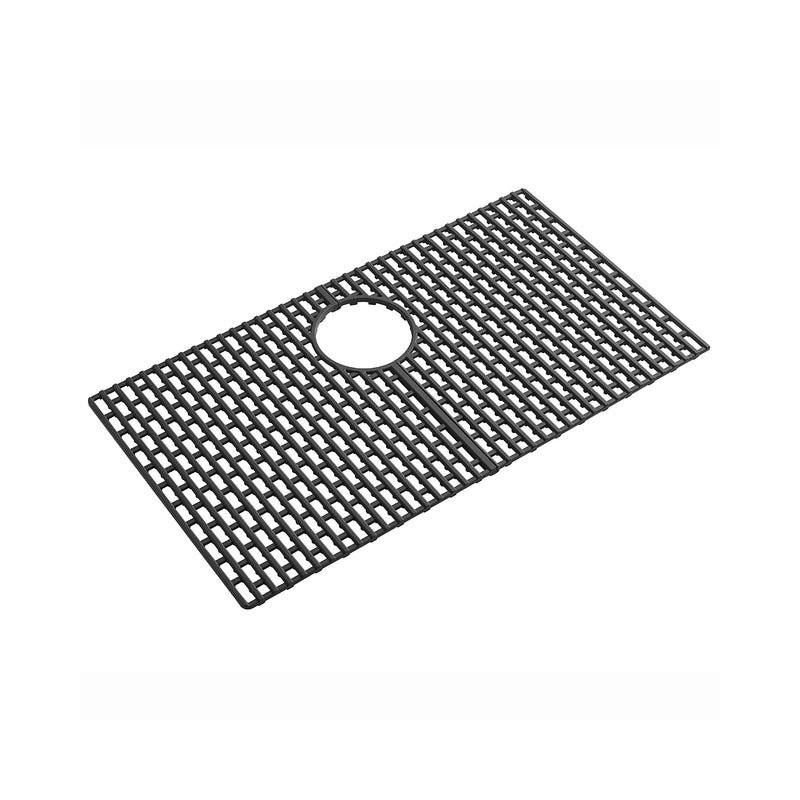 Grille d'évier 28 po x 15 po, Noir mat