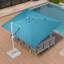 Parasol carré en porte-à-faux 108 po x 132 po avec base blanche PURPLE LEAF-99439697