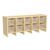 10 Compartment Manufactured Wood Cubby