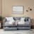 Daybeds | Twin Mid-Century Extendable Daybed with Trundle &amp; Storage Drawers for Bedroom Living Room Guest Room | Grey | Linen