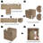 Wicker Storage Baskets with Liners, Sea Grass Handwoven Cube Baskets for Organizing-544968249