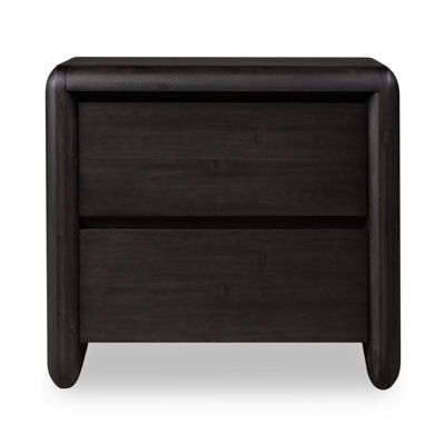 2-Drawer Acacia Nightstand