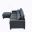 Grand canapé modulaire rembourré en forme de L et canapé convertible Modern
