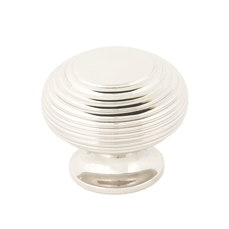 Beehive Cabinet Mushroom Knob, Polished Nickel