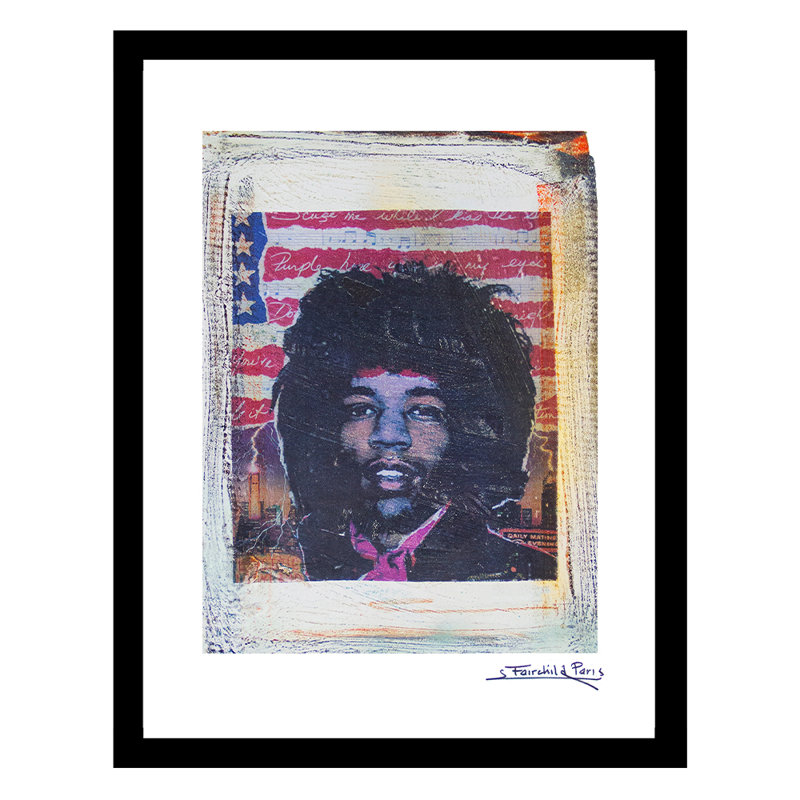 Jimi Hendrix - Photographie avec cadre photo