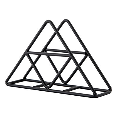 Porte-serviette triangulaire noir