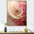 Toile avec cadre flottant or