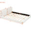 Le lit tapissier avec velours beige pour grand lit, la structure solide assure un lit confortable pour grand lit et offre une option de sommeil élégante-1451232686