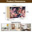 Buffet Buffet avec rangement Fantasy Space Garden Design floral pour avec 2 portes pour le salon et la cuisine