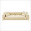 Canapé-lit 97,7 pouces convertible 3-en-1 avec siège profond, conception moderne capitonnée, canapé 4 places et repose-pieds mobile pour une utilisation polyvalente-132952834