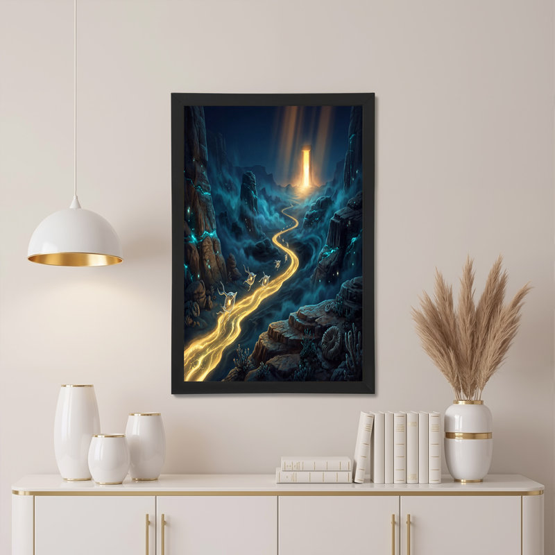 Art sur toile, lanternes lumineuses, 16"H x 24"W