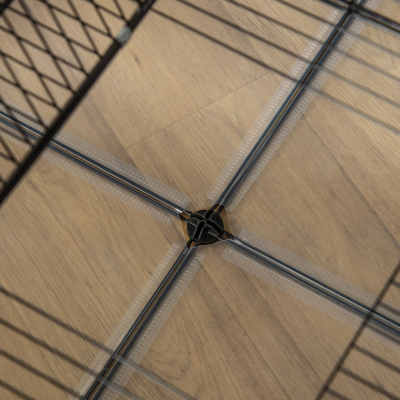 Weather Resistant Small Animal Cage, Silver, 45cm H x 140cm W x 70cm D