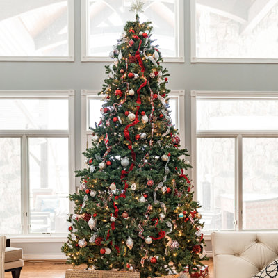 Arbre de Noël artificiel épinette double du Colorado - 12 lumières