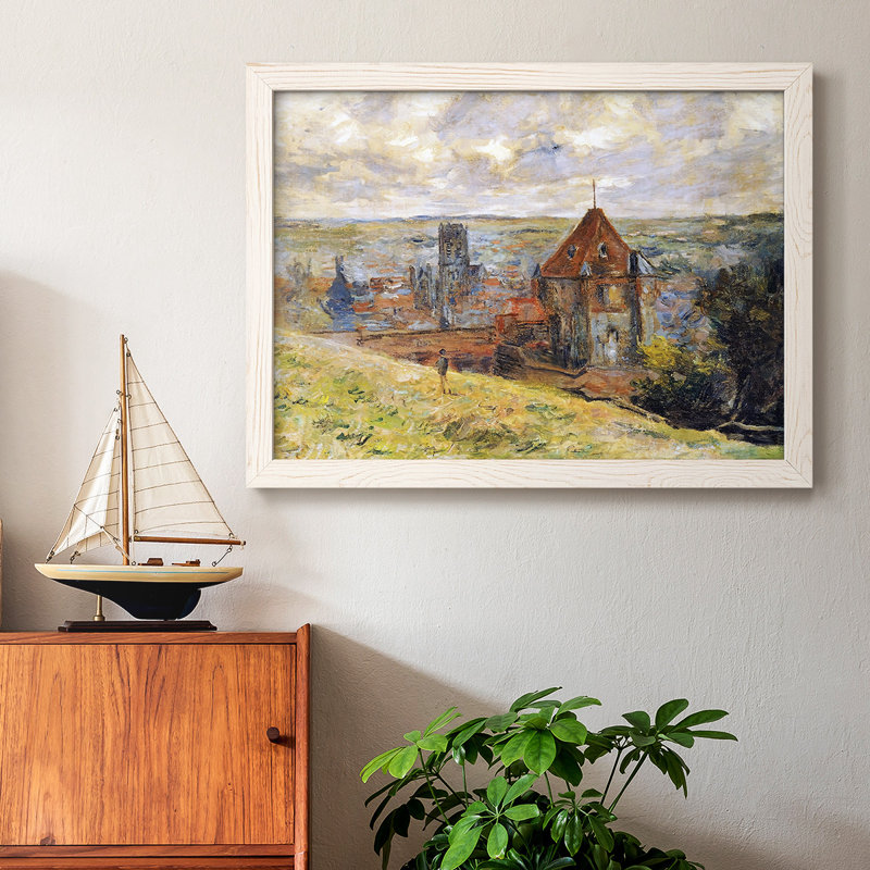 Dieppe, 1882 - Reproduction de photo sur toile simple, Cadre simple blanc, H 18 po x l 26 po x P 1,5 po