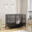 45.7W Rolling Dog Cage With Pull-Out Trays-1958446017