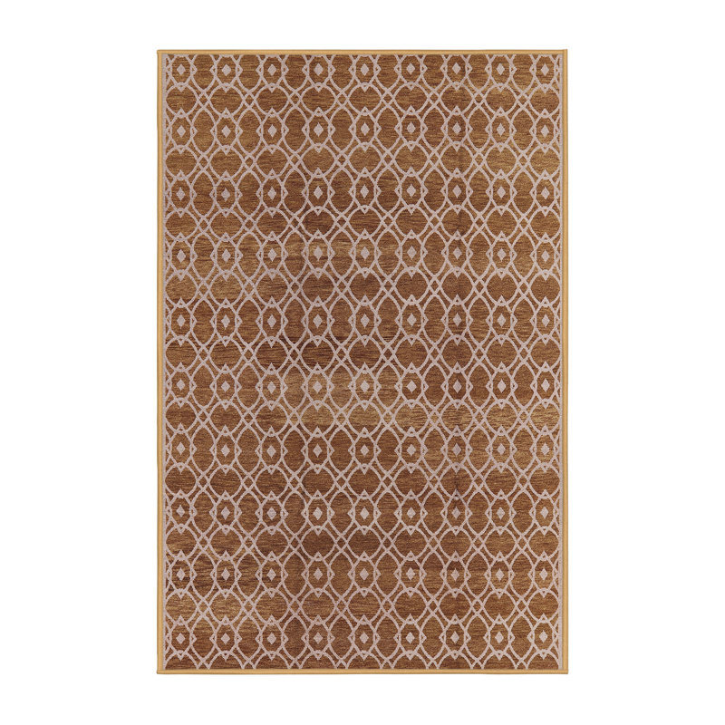 Tapis brun / rose clair Silvestro, Rectangle 8 pi x 10 pi