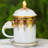 Mcglothlin Handmade Porcelain China Porcelain Coffee Mug Teacup and Saucer
