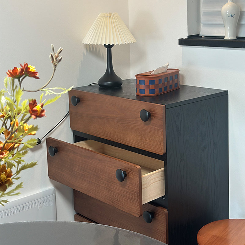 Rustic Antique Solid Wood Hallway Cabinet