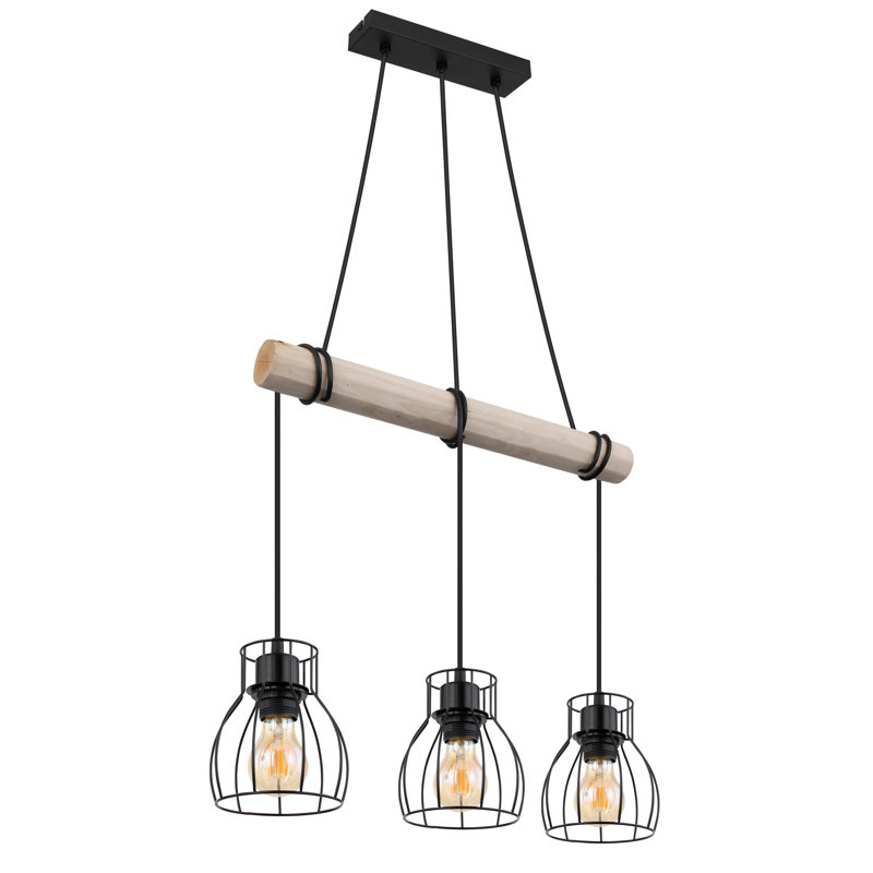 Alaitz 3 - Light Black Kitchen Island Pendant