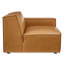 Fauteuil modulaire en cuir Vegan Normant