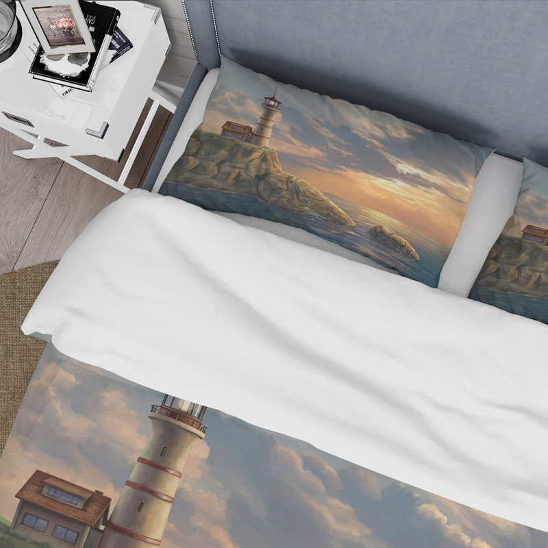 Ensemble de housse de couette en microfibre gris / brun, Housse de couette pour grand lit et 2 taies décor