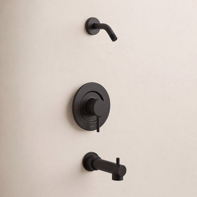 Ensemble de garniture de robinet de douche et baignoire Posi-Temp Moen Align, valve et pomme de douche vendus séparément