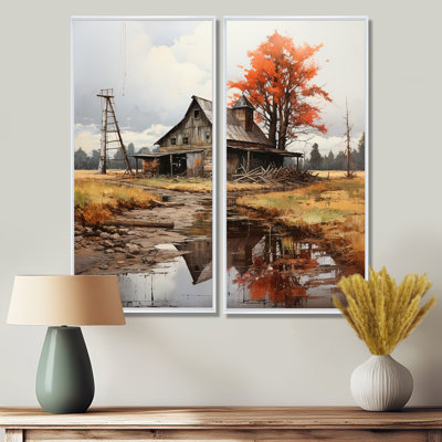 Barns Weathered Wisdom I - impressions d'art traditionnelles sur toile