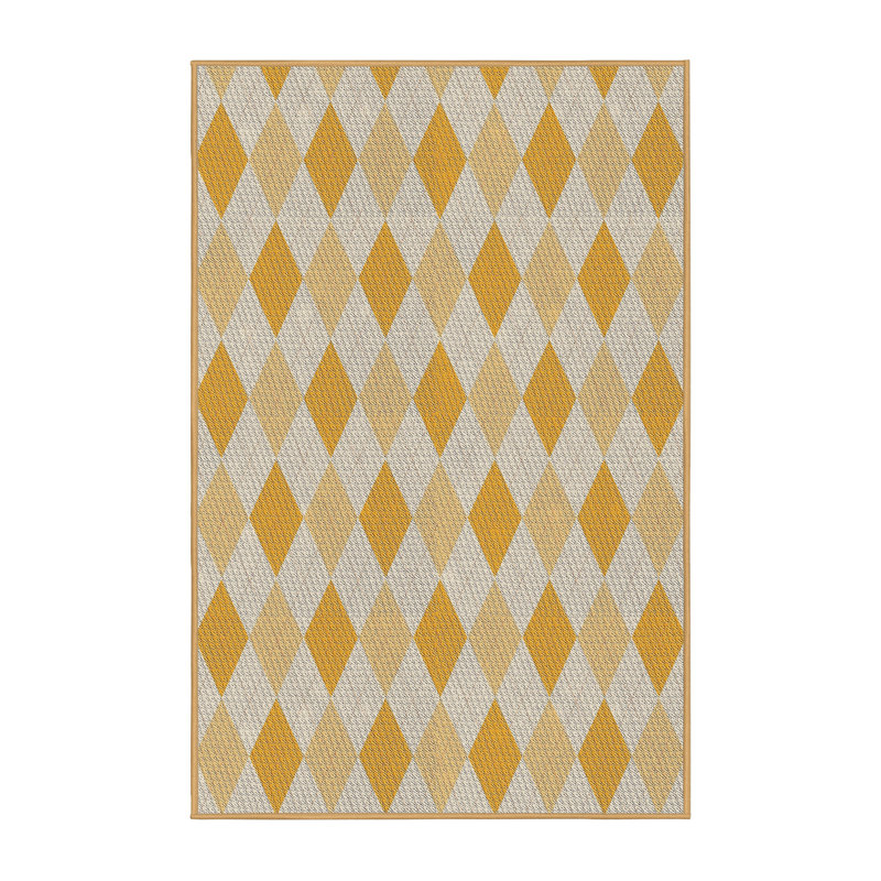 Tapis jaune / gris clair Power Loom, Rectangle 6 pi x 9 pi