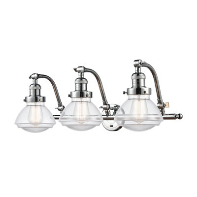 Chesterville 26'' W 3-Light Vanity Light with Glass Shades